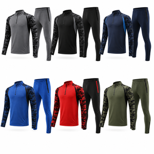 Conjunto Deportivo Personalizado para Hombre, Chaqueta de Entrenamiento con Cierre de Cremallera y Pantalones Ajustados de Secado Rápido, Fabricación OEM - Product Image 2