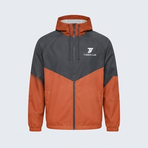 Chaqueta Cortavientos para Hombre, Personalizada con Logotipo, de Alta Calidad, Impermeable, Transpirable, Ligera, de Secado Rápido, con Cierre de Cremallera y Mangas Completas - Product Image 4