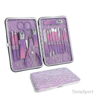 Juego de Cortaúñas de Acero Inoxidable de 15 Piezas, Cortaúñas, Kit de Manicura, Caja con Logotipo Personalizado de Lujo, Kit Profesional 7 en 1 - Product Image 2