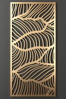 Panneau de séparation décoratif Art Déco pour mariage, découpé au laser CNC, en métal translucide sans cadre, pour jardin, balcon, terrasse EURO