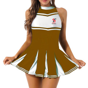 Tenue d'équipe de cheerleading personnalisée Solid Trader avec impression par transfert thermique, textile de haute qualité, toucher doux - Product Image 1