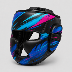Protège-tête de boxe pour l'entraînement au combat, fabriqué au Pakistan en cuir, OEM personnalisable, logo et couleur personnalisés, nouveau design, respirant et protecteur - Product Image 3