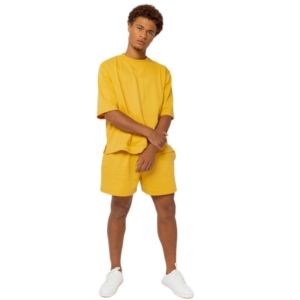 Nouveautés été : ensembles shorts deux pièces pour homme, t-shirt ample et décontracté et short, ensembles de vêtements unis pour homme - Product Image 1