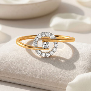 Bague géométrique en diamant de culture pour femme, bague en or de luxe avec diamant, en or massif 10K 14K 18K, argent 935 925, joaillerie fine - Product Image 1