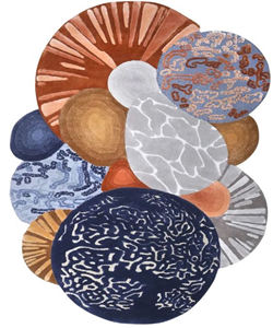 Alfombra Moderna de Pelo Medio, Antideslizante, Acolchada, Reversible, Apta para Mascotas, de Poliéster, para Uso Doméstico y Comercial - Product Image 1