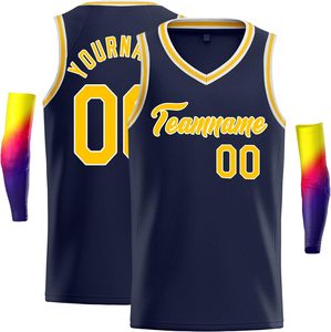 Camiseta de Baloncesto Sublimada Personalizada, Cuello en V, Sin Mangas, Nombre del Equipo 00, Transpirable, Ropa Deportiva Unisex para Adultos - Product Image 1