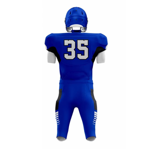 Uniforme de football américain surdimensionné 100% polyester lourd sans cordon à manches courtes design respirant - Product Image 6
