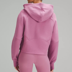 เสื้อฮู้ดผู้หญิงลดราคา ผ้าฝ้าย 70% โพลีเอสเตอร์ 30% ทรงโอเวอร์ไซส์ สกรีนลายตามสั่ง รับผลิตแบบ OEM/ODM - Product Image 2