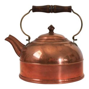 Vintage Style Hammered Copper Water Kettle For Boiling <b>Tea</b> Coffee And Herbal Drinks In Modern Kitchens - Product Image 2