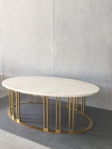 Premium living room <b>table</b> gold finish coffee <b>table</b> stylish centre furniture <b>white</b> marble furniture decorative <b>round</b> coffee <b>table</b> - Product Image 6