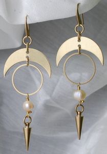 Indian Manufactured Of Minimalist Handmade Spiral Brass Long fine <b>cuff</b> <b>Earring</b> Jewelry for Women Casual & Formal Wear - Product Image 4