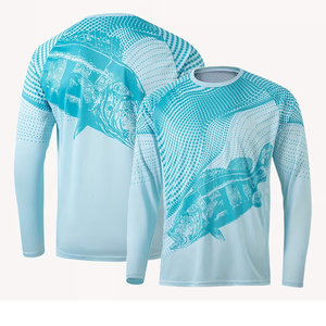 Camiseta de Manga Larga con Cuello en V para Hombre, Corte Regular, Verano, 100% Poliéster, Ecológica, Secado Rápido, Impresión por Sublimación, Superventas - Product Image 3