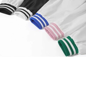 Chaquetas Universitarias de Béisbol Unisex con Diseño de Color Personalizado, Cuello Alto, Capucha, Transpirables, 100% Lana, Diseño Geométrico de Dibujos Animados - Product Image 4