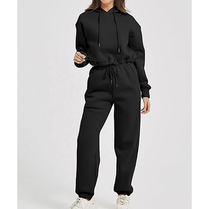 Conjunto Deportivo Informal Personalizado de Fábrica, Sudadera con Capucha para Mujer, Pantalones Deportivos, Conjuntos de Joggers, Pantalones Cargo, Trajes Deportivos Unisex - Product Image 5