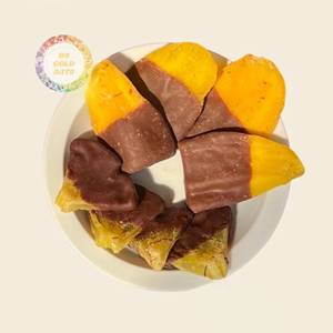 Premium Chocolate Dipped <b>Dried</b> <b>Mango</b> Slices 50 Percent Dark Chocolate Coating for USA Gourmet Market Wholesale Cheap Bulk Price - Product Image 2