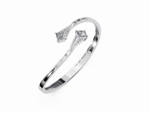 Nebula Twisted Lab Grown Diamond <b>Bangle</b> 1.797 Carats 28 Stones 9k 14k 18k Yellow <b>Rose</b> White <b>Gold</b> Luxury Spiral <b>Bangle</b> 28 Pcs - Product Image 5