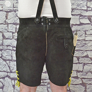 Genuine Suede Leather Short Lederhosen Men Bavarian Oktoberfest Custom Men Casual Plain OEM Lederhosen MESS SPORTS Quick Dry - Product Image 3