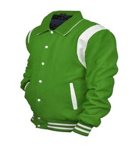 แจ็กเก็ตขนสัตว์100% สำหรับผู้ชายปักลายตัวอักษรสไตล์สตรีทงานตามสั่ง - Product Image 6