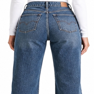 Jeans en denim sur mesure pour femme, coupe large, en denim premium, décontracté, longueur intégrale, en coton délavé, coupe tendance, fabriqué sur mesure - Product Image 5