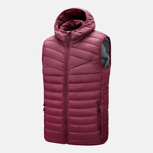 Custom Logo Design Quality Fashion Winter Wear Quilted <b>Packable</b> Down Puffer Vest Sleeveless Puff <b>Jacket</b> for Men Streetwear Cloth - Product Image 2