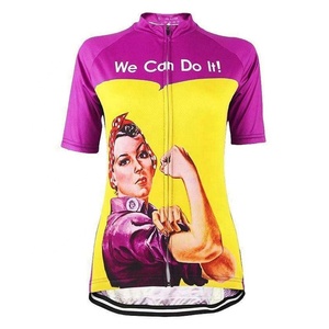 Camiseta de Ciclismo Personalizada con Logotipo de Marca, Diseño Personalizado, Estampada, para Mujer, Manga Corta, con Bolsillos, Cierre Completo, MTB, Elástica - Product Image 6