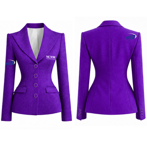 Blazer de Negocios de Un Solo Pecho NCNW Sorority, Abrigo Formal Premium de Corte Entallado, Traje Profesional de Oficina para Mujer, Abrigo NCNW - Product Image 1