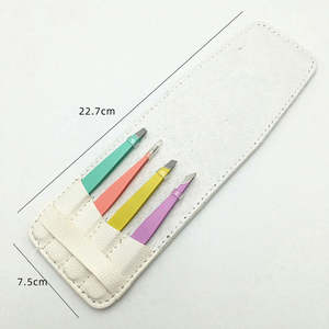 Pince à épiler professionnelle de haute qualité en acier inoxydable avec logo personnalisé, pointe incurvée, légère, écologique, OEM disponible - Product Image 2