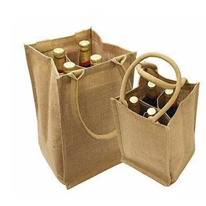 Pinnacle Bharat Manufacturer Custom Jute Cotton Tote <b>Bags</b> Reusable Eco Friendly <b>Medium</b> Size Drawstring Handles Shopping Coffee - Product Image 2