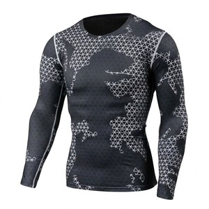 เสื้อรัดกล้ามเนื้อแขนสั้นสำหรับผู้ชาย MMA BJJ ยืดหยุ่นสูง สำหรับฝึกซ้อมและต่อสู้ ขายส่งในสหรัฐอเมริกาและยุโรป - Product Image 4