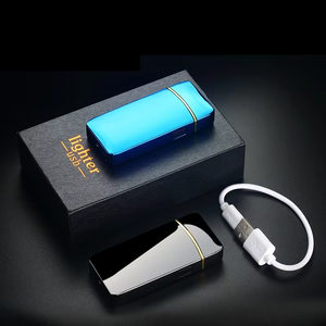 <b>Custom</b> Logo Business Gifts Men's Luxury Zinc Alloy Rechargeable Cigarette <b>Lighter</b> Fingerprint Sensor Windproof Dericsson - Product Image 5