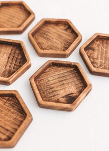 Handicrafts wooden Coaster for serving tea and protect the surface also home decor products likly use in kitchen - Product Image 3