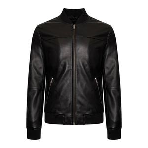 Wholesale <b>Genuine</b> <b>Leather</b> <b>Jackets</b> <b>Men</b> Custom <b>Leather</b> <b>Jacket</b> for <b>Men</b> <b>Leather</b> <b>Jacket</b> Custom Logo and Zipper - Product Image 1
