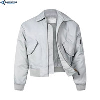 Blouson Bomber Unisexe Léger en Toile de Qualité Supérieure, Style Streetwear, Imperméable, Coupe-Vent, Col Montant, Couleur Unie Teinte