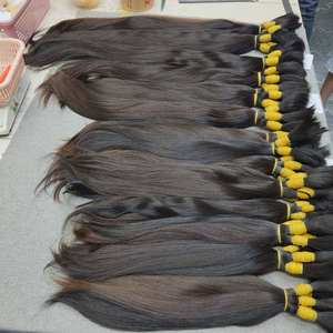 Raw Vietnamese <b>Human</b> <b>Hair</b> Cuticle Aligned Baby Virgin Bulk Unprocessed Raw Vietnamese Single Donor Bulk <b>Hair</b> - Product Image 1