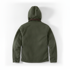 Chaqueta Utilitaria Outpost Supply Co, Color Verde Sólido, Cierre de Cremallera, Corte Regular, Resistente al Viento, Decoración con Parches, Ropa de Otoño - Product Image 3