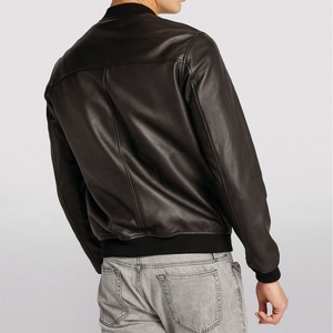 PIHA SPORTS Men's Custom Genuine Leather Motorcycle <b>Jacket</b> Winter Slim Fit Cafe <b>Racer</b> Black Brown Real Lambskin Waterproof - Product Image 4