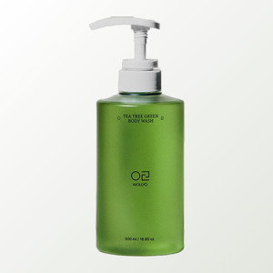 Gel douche WOLLYO coréen K-Beauty au thé vert anti-acné 500ml Fabriqué en Corée à base de plantes Pour tous types de peau - Product Image 3