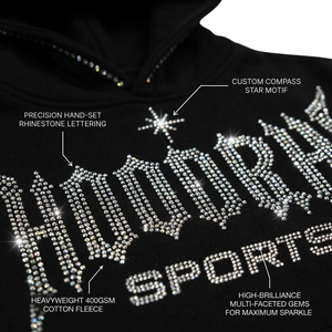 Sudadera con Capucha Personalizada con Pedrería, Sudadera con Capucha Decorada con Cristales y Diamantes, Diseño Brillante para Hombre y Mujer, Directo de Fábrica, MOQ - Product Image 6