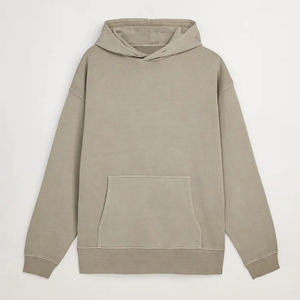 Sudadera de Hombre Personalizada 2025, 100% Algodón, Estilo Vintage, Invierno, Ecológica, Forro Polar, Teñido Liso, Alta Calidad, Gruesa, Estilo Urbano Francés, Talla Grande - Product Image 3