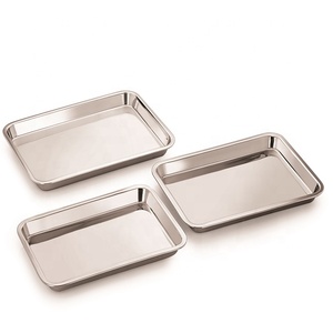 Stainless Steel New Style Sweet Serving <b>Tray</b> <b>Mirror</b> Polish Stainless Steel Sweet Serving <b>Tray</b> for Hotel and Home Using - Product Image 1
