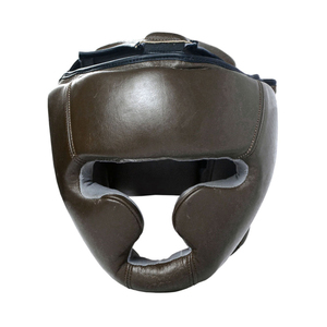 Protector de Cabeza de Boxeo de Cuero Negro con Logotipo Personalizado Profesional de Alta Calidad, Protectores de Cabeza de Cuero Duraderos Personalizados - Product Image 1