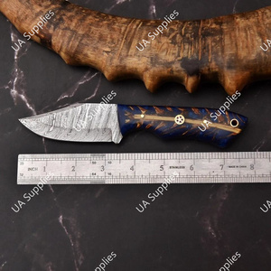 มีดเดอร์มาซัสสตีลขนาด 8 นิ้ว ปลายแหลมคม คุณภาพสูง 58 HRC สำหรับตัดกระดูกสัตว์ ใช้สำหรับตั้งแคมป์และกิจกรรมกลางแจ้ง ด้ามจับทรงกรวยสน ทำด้วยมือ EDC อเนกประสงค์ - Product Image 4