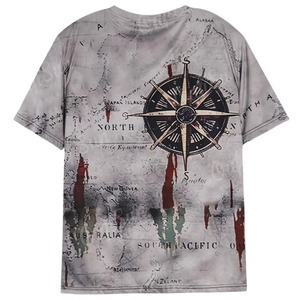 เสื้อยืดผู้ชายแบบสั่งทำพิเศษ พิมพ์ลายแบบซับลิเมชั่น ทรงโอเวอร์ไซส์ ผ้าฝ้ายคุณภาพดี พิมพ์ลายทั่วตัว เสื้อยืดผู้ชายแบบซับลิเมชั่น - Product Image 5