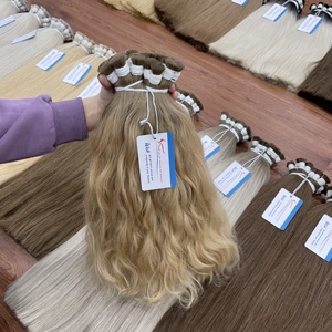 Extensiones onduladas a granel de cabello crudo cabello humano Remy vietnamita puntas gruesas suaves y sedosas naturales proveedor al por mayor - Product Image 5