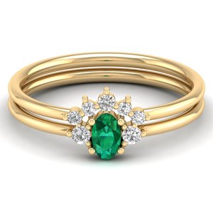 แหวนเพชรโมอิสซาไนต์ทรงรี 0.21 กะรัต ดีไซน์ใหม่จาก REYES ทอง 14K รับรองโดย GRA สำหรับผู้หญิง - Product Image 6