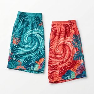 Pantalones cortos de malla con gráfico de camuflaje de hojas de otoño Fire Ember personalizados, pantalones cortos deportivos de entrenamiento de baloncesto por sublimación para hombre - Product Image 4