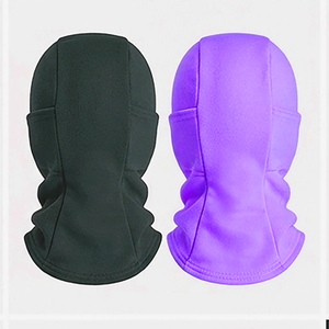 Masque de ski 54-56CM pour adulte en polyester noir et violet, vente en gros, cagoule de haute qualité, respirante, masque facial d'extérieur, coupe-vent - Product Image 2