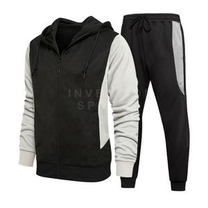 2021 New <b>Men's</b> Tracksuit 2 Piece Casual Pant Hoodie <b>Jacket</b> Sweatsuit Sport Tracksuit Set - Product Image 5