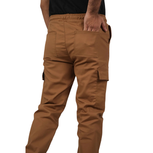 Mens Eco-friendly <b>Harem</b> Cargo Jogger Pants Elastic Waist Drawstring Multi Pocket Casual Outdoor 100% Polyester Regular Daily - Product Image 4