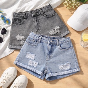 Shorts d'été personnalisés OEM ODM pour garçons, en coton léger et respirant, à motif floral, style urbain tendance, pantalons pour enfants - Product Image 1